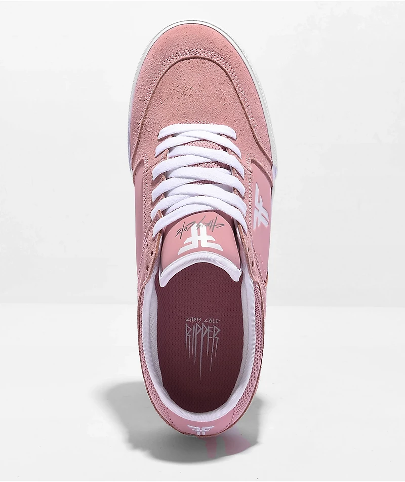 Fallen Ripper Pink & White Skate Shoes