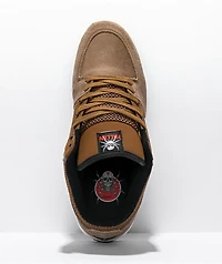 Fallen The Fiend Brown & White Skate Shoes