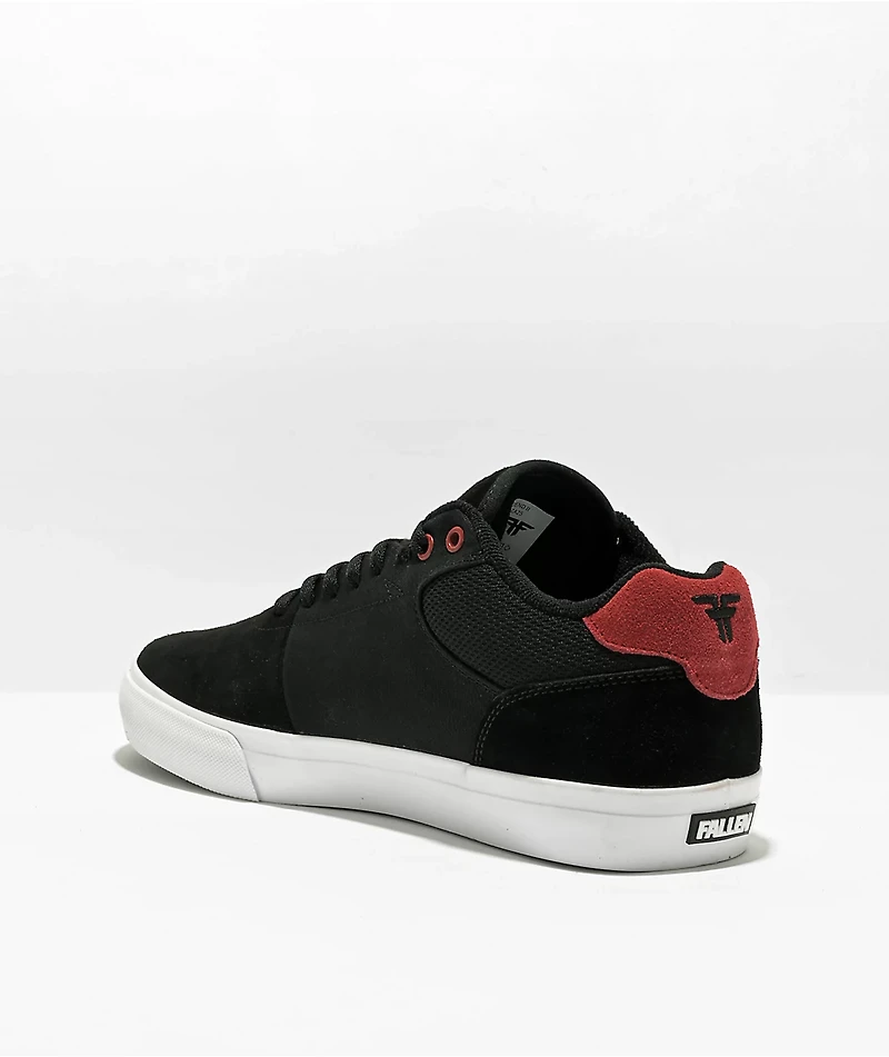 Fallen The Fiend II Black, Red, & White Skate Shoes