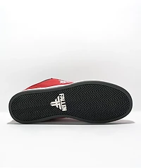 Fallen The Fiend Oxblood & Black Mid Top Skate Shoes