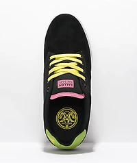 Fallen The Goat Black, Pink, & Green Skate Shoes