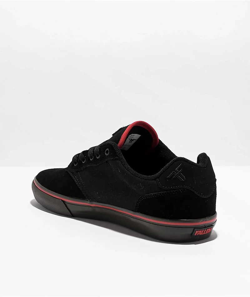 Fallen The Goat Black & Red Skate Shoes