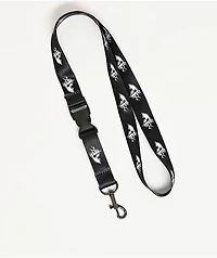 Famous Stars & Straps BOH Flames Black Lanyard