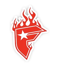 Famous Stars & Straps BOH Flames Sticker