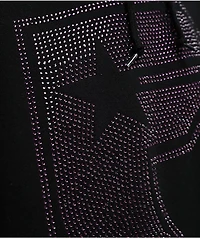 Famous Stars & Straps BOH Rhinestone Black Hoodie