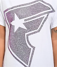 Famous Stars & Straps BOH Rhinestone White T-Shirt