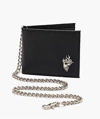 Famous Stars & Straps Black Chain Wallet