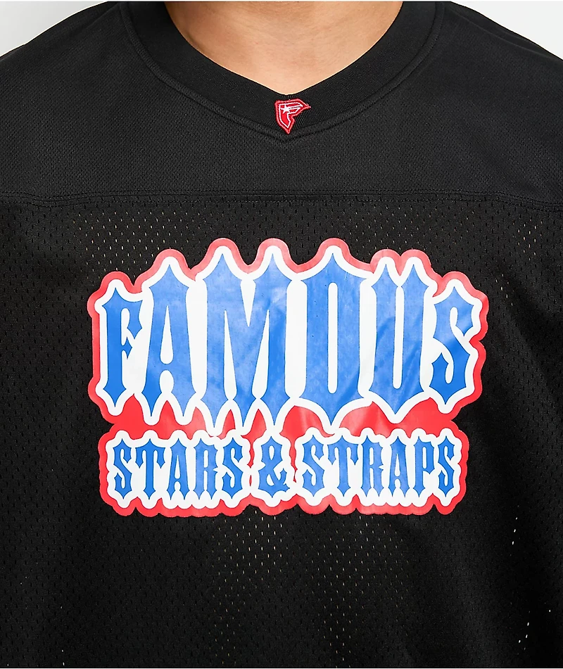 Famous Stars & Straps Black Football Jersey
