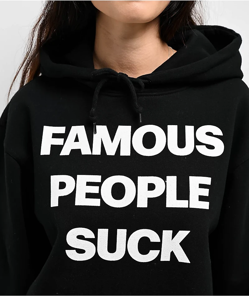 Famous Stars & Straps People Suck Black Hoodie