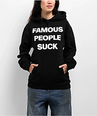 Famous Stars & Straps People Suck Black Hoodie