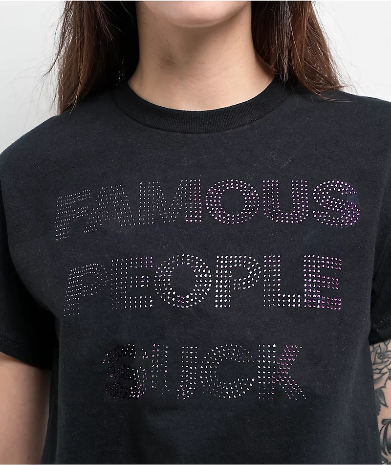 Famous Stars & Straps Famous People Suck Black T-Shirt