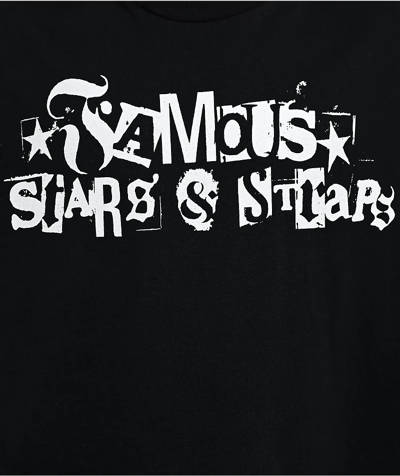 Famous Stars & Straps Stencil Black T-Shirt