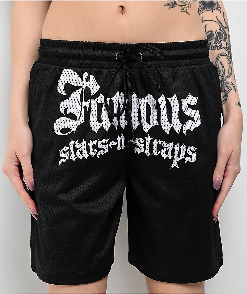Famous Stars & Straps Thuggish Black Mesh Shorts