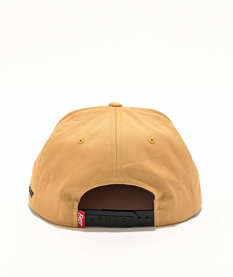 Fasthouse Call Us! Brown Snapback Hat