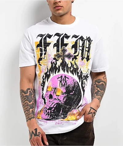 Father Forgive Me Sunflower White T-Shirt