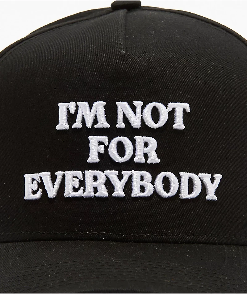 Field Grade Not For Everybody Black Snapback Hat