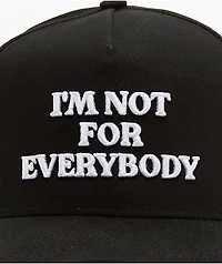 Field Grade Not For Everybody Black Snapback Hat