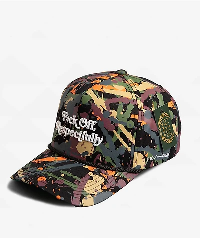 Field Grade Respectfully Autumn Splatter & Black Snapback Hat