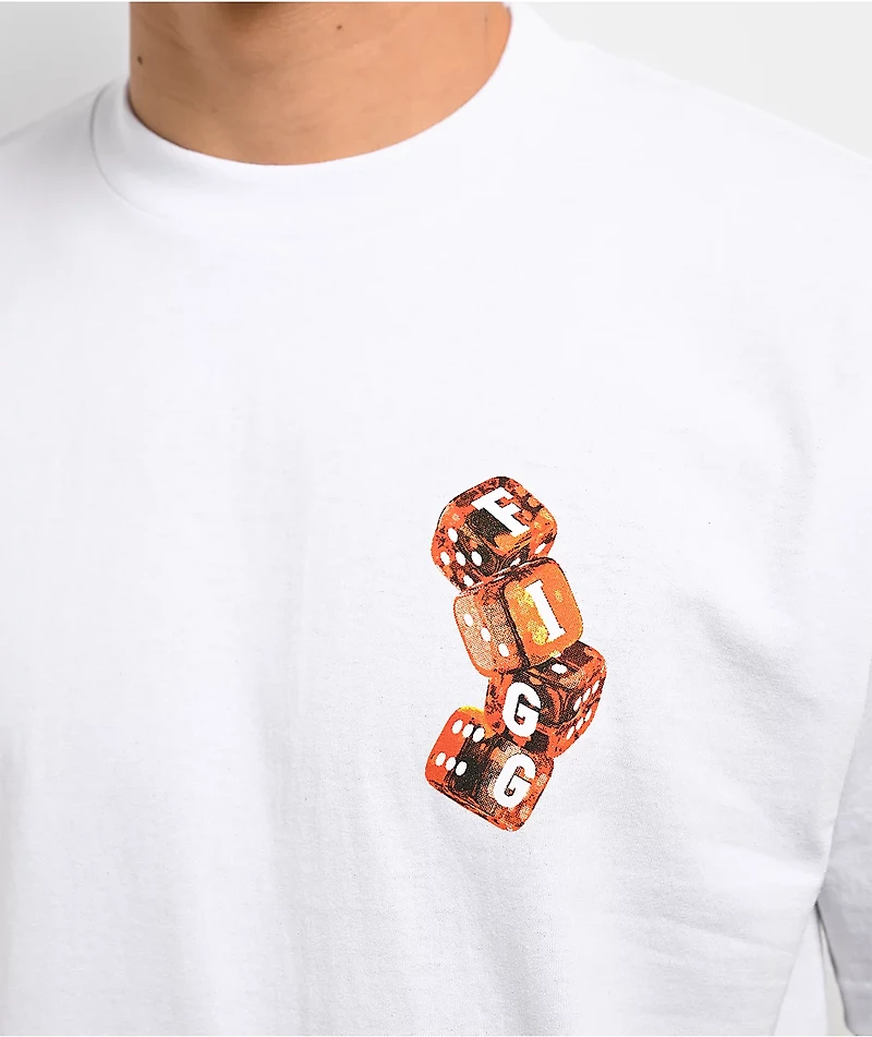 Figgmarket Dice Game White Heavyweight T-Shirt
