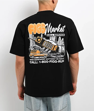 Figgmarket Mobile Black Heavyweight T-Shirt
