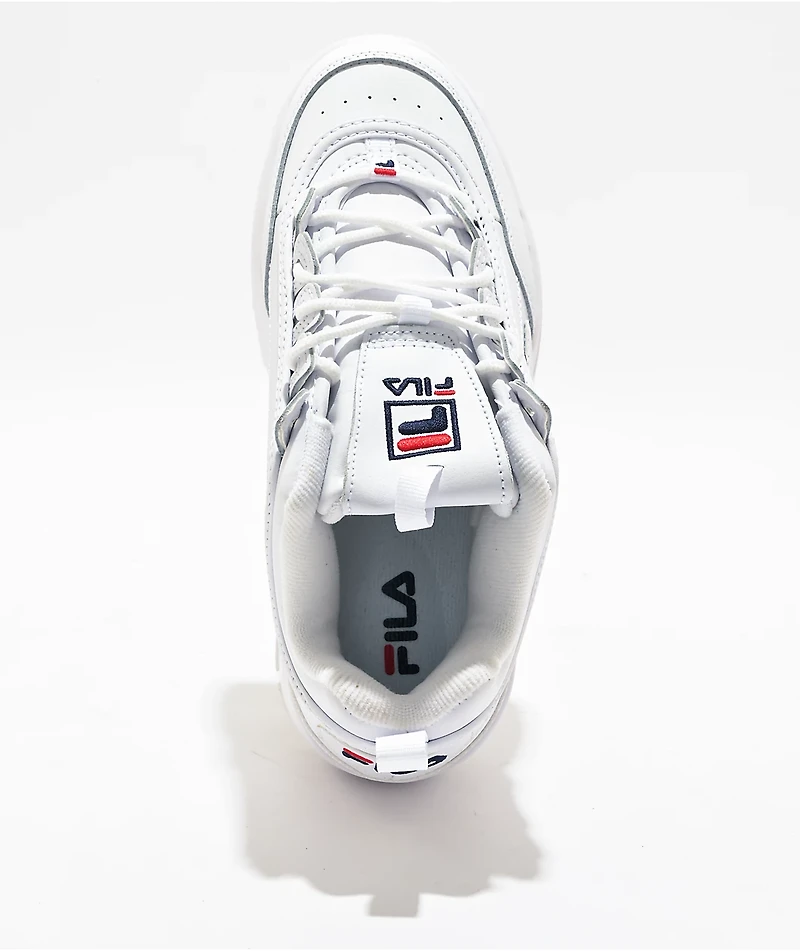 Fila Disruptor 2 Wedge White Platform Shoes