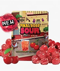 Final Boss Sour Level 2 Shirley Temple Cherries Fruit Candy