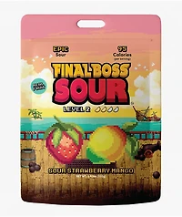 Final Boss Sour Level 2 Strawberry Mango Fruit Candy