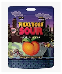 Final Boss Sour Level 3 Punch-Out Peach Fruit Candy