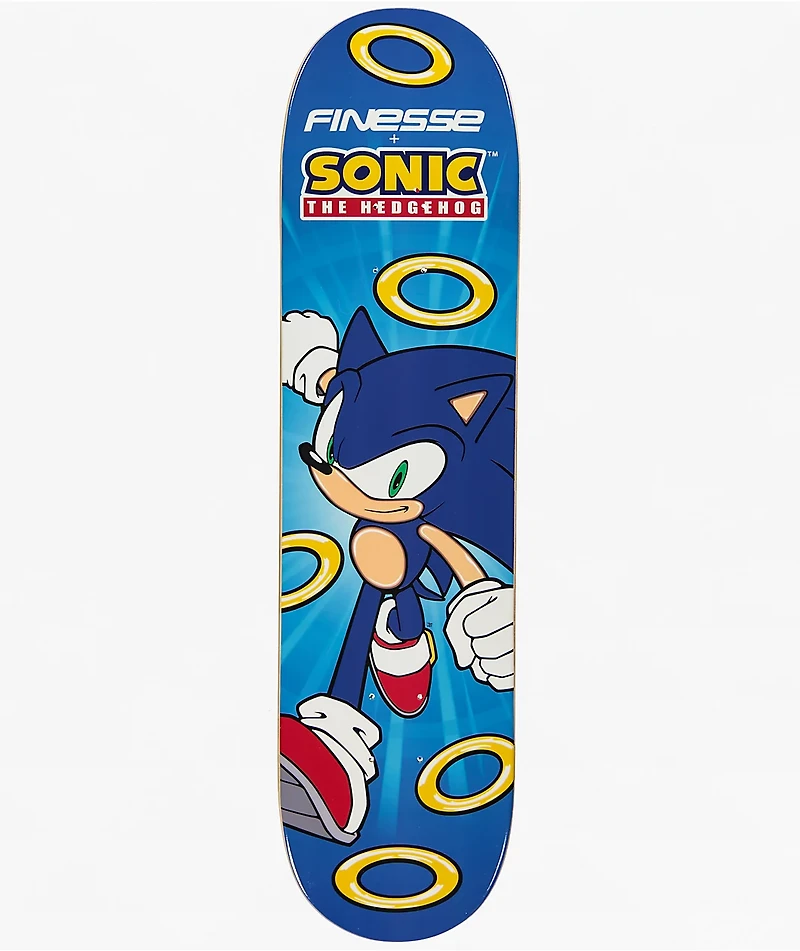 Finesse x Sonic The Hedgehog Run 8.0" Skateboard Deck