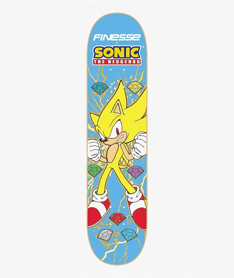 Finesse x Sonic The Hedgehog Super 8.0" Skateboard Deck