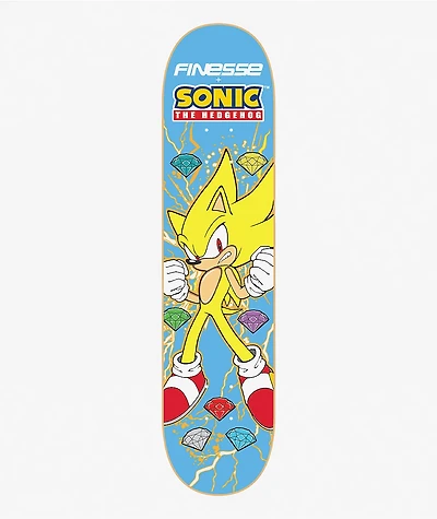 Finesse x Sonic The Hedgehog Super 8.0" Skateboard Deck