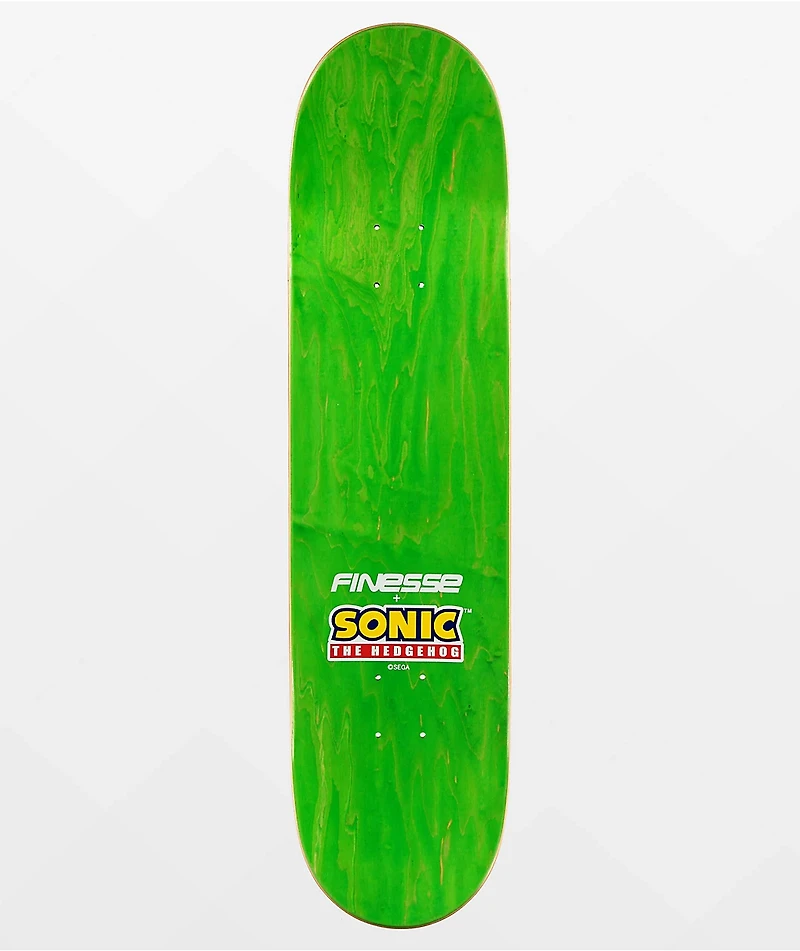 Finesse x Sonic the Hedgehog Red Rings 8.0" Skateboard Deck