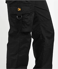 Fivestar General Balloon Low Rise Black Cargo Pant