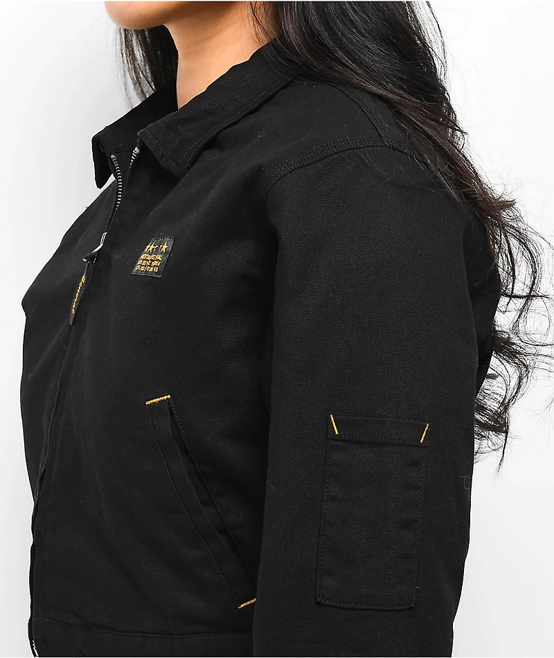 Fivestar General Service Black Crop Work Jacket