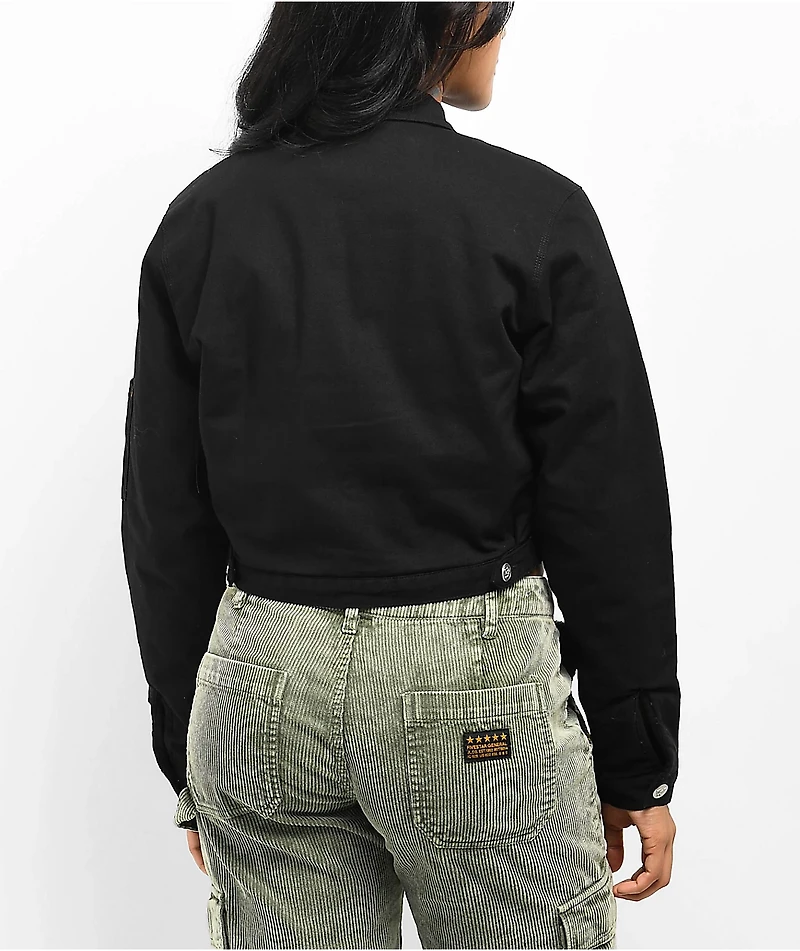 Fivestar General Service Black Crop Work Jacket