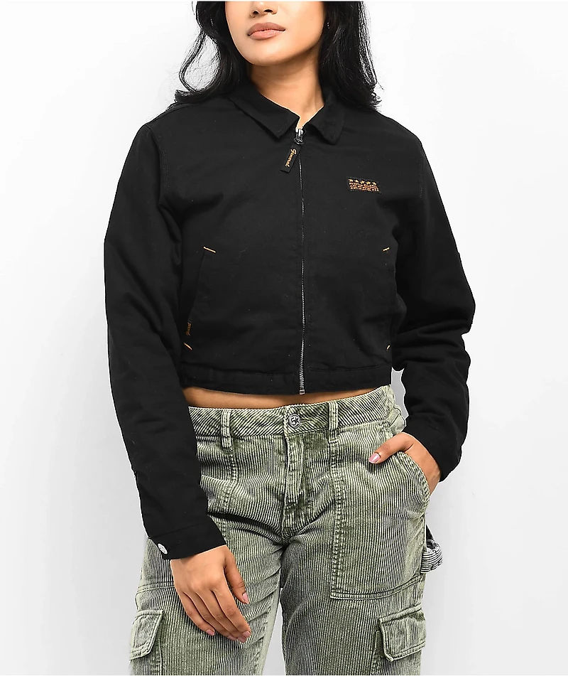 Fivestar General Service Black Crop Work Jacket