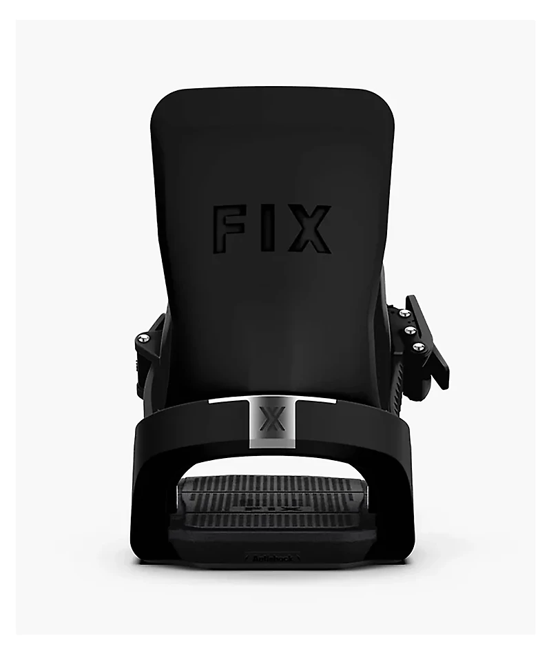 Fix Block 3 Black Snowboard Bindings 2026