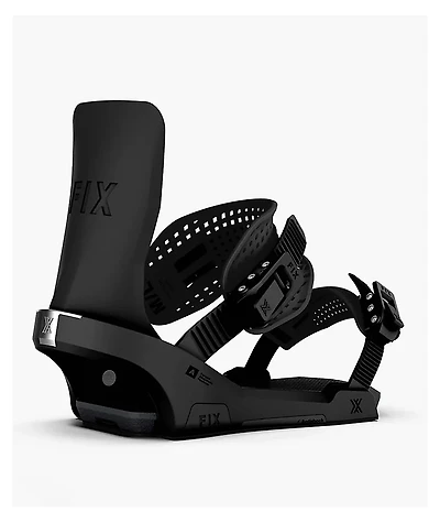 Fix Block 3 Black Snowboard Bindings 2026