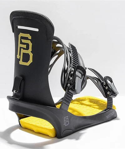 Fix Nation Black Snowboard Bindings 2022