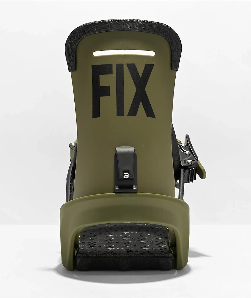 Fix Truce Army Green Snowboard Bindings 2023