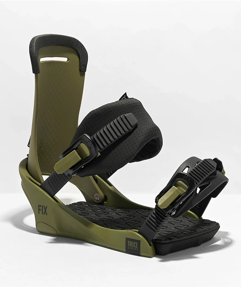 Fix Truce Army Green Snowboard Bindings 2023