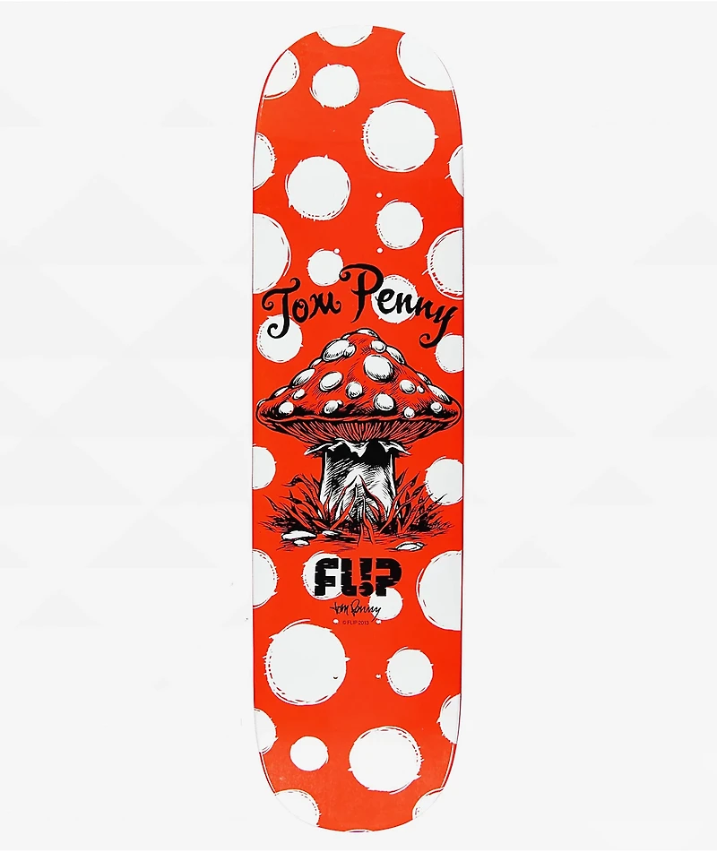 Flip Penny Dots Red 8.125" Skateboard Deck