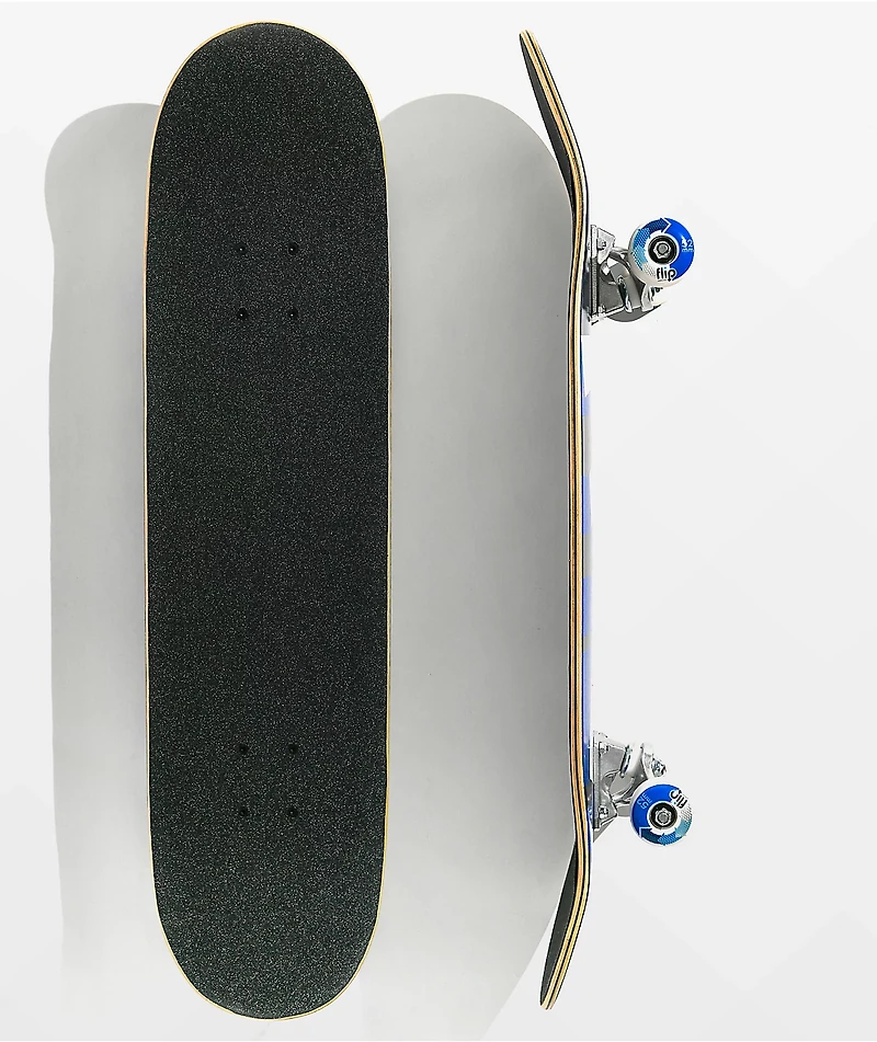 Flip Team Strobe Blue 8.0" Skateboard Complete