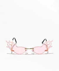 Fly Fire Tip Pink Sunglasses