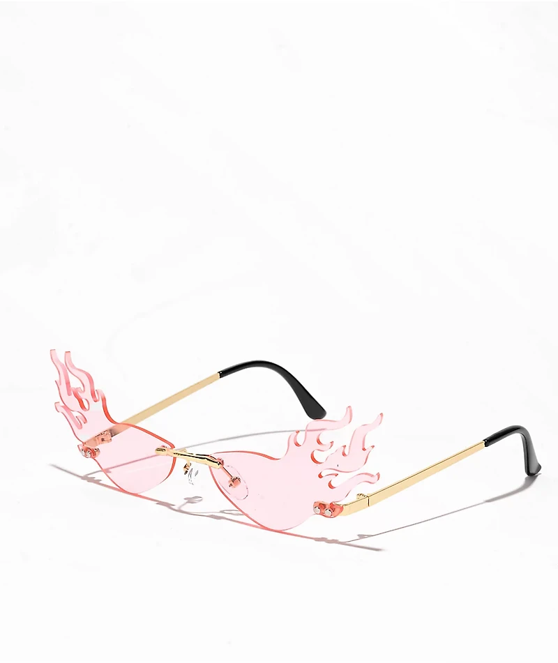 Fly Fire Tip Pink Sunglasses