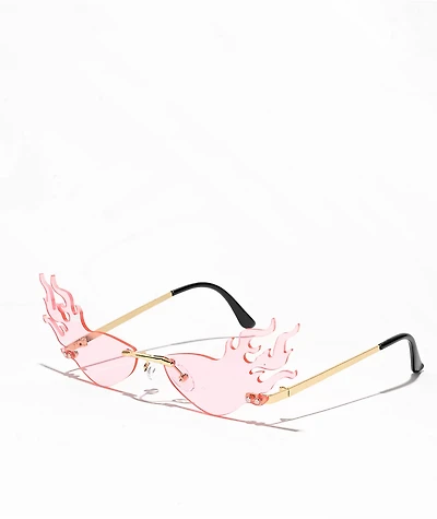 Fly Fire Tip Pink Sunglasses