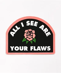 Flying Coffin Flaws Sticker