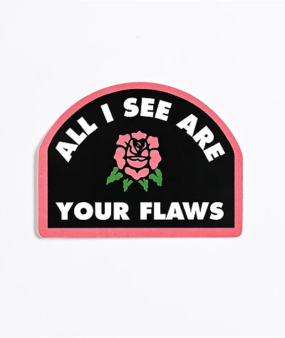 Flying Coffin Flaws Sticker