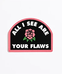 Flying Coffin Flaws Sticker