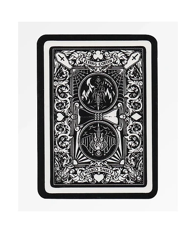 Flying Coffin Playing Card Sticker
